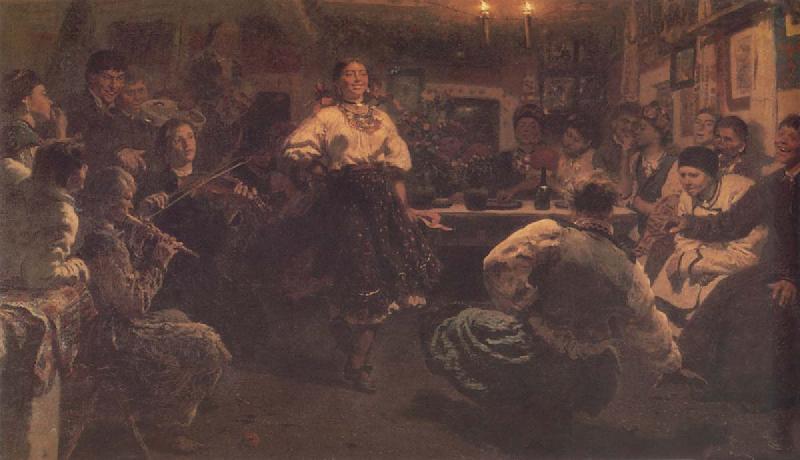 Ilya Repin Vechornisty France oil painting art